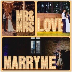 Marquee Light-Up 3FT, Alphabet & Numbers and Icons Full Set-New